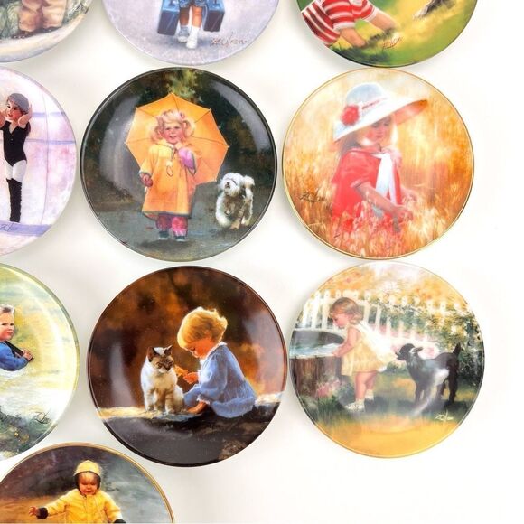 Lot Of 17 Vintage Donald Zolan Mini Plates Pemberton & Oaks - Picture 5 of 16